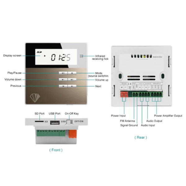 Amplificador de Parede DMD835 - Imagem 4